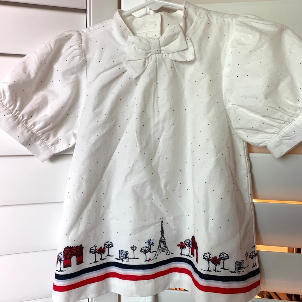 Janie and Jack french inspired girls blouse NWT